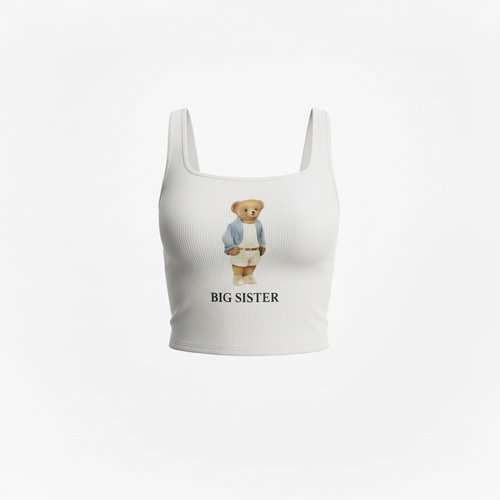 Teddy Bear Sister - Ribbed Tank