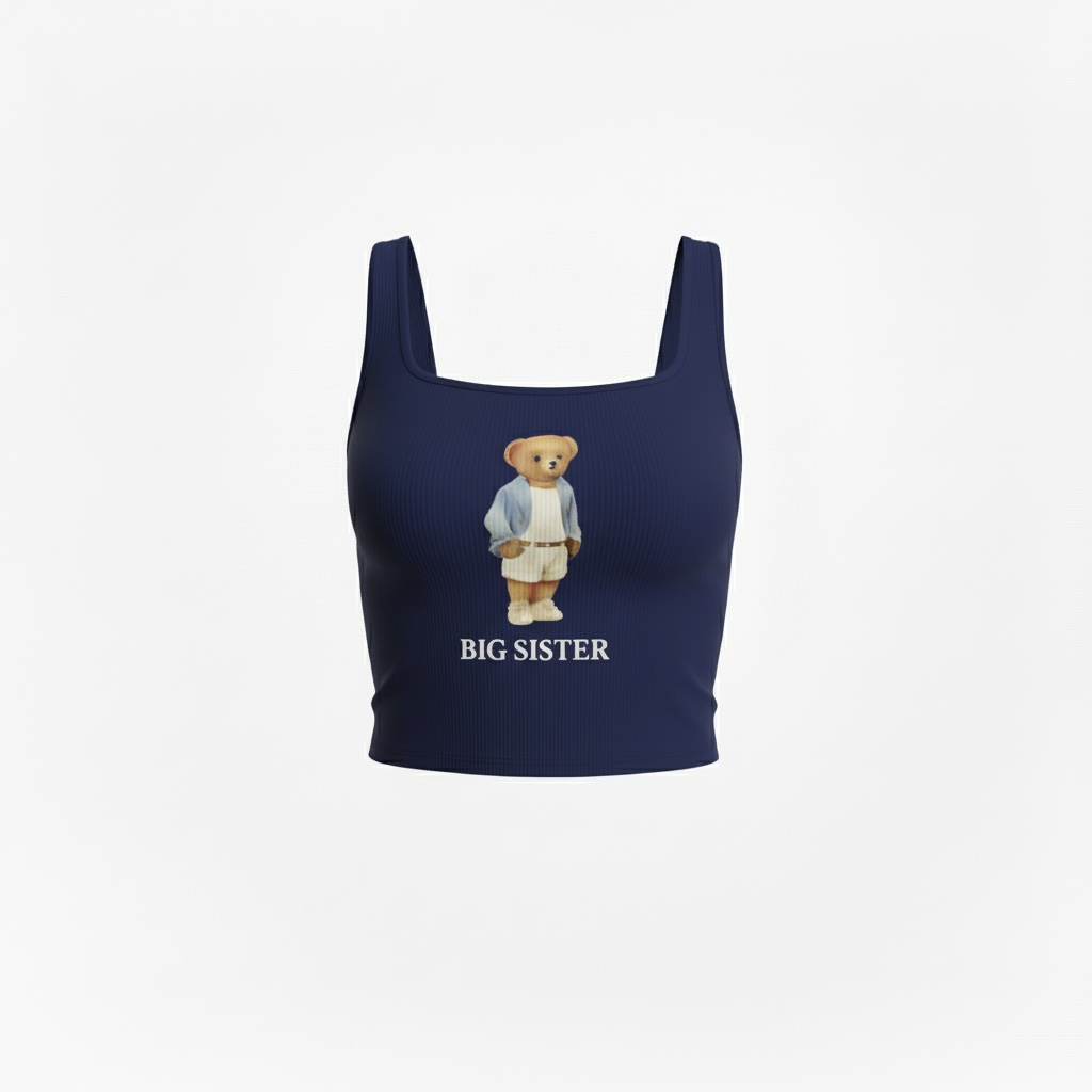 Teddy Bear Sister - Ribbed Tank